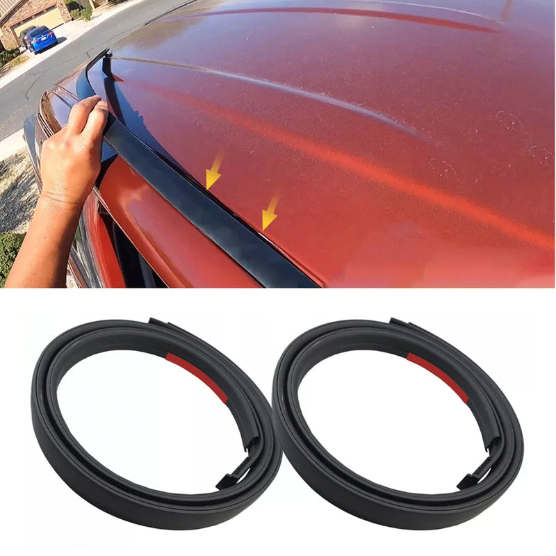 2PCS Roof Drip Molding Trim Left & Right Side Rubber For Toyota Tundra