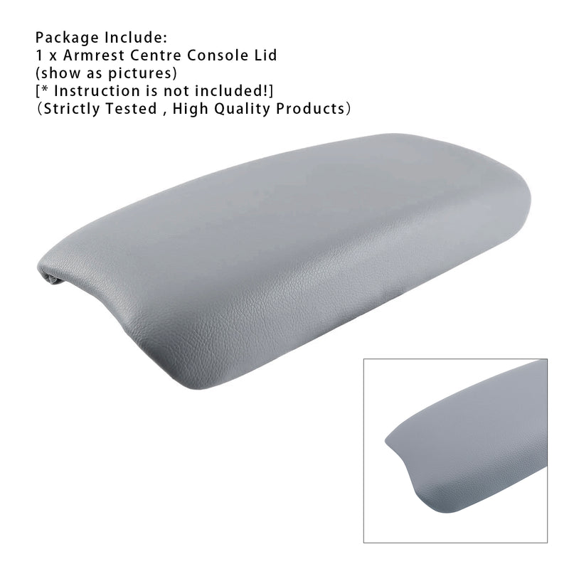 Gray Leather Armrest Centre Console Lid For Honda CIVIC 2006-2009