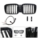 Glossy Black Front Bumper Kidney Grille Fit BMW X3 G01 X4 G02 2022-2025