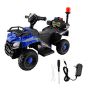 Dual Electric 6V Ride On Atv Police Car For Kid Toy Off-Road 4 Wheeler Car