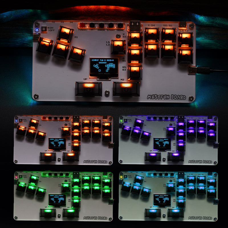 MustFun Hitbox Mini Stickless Controller For PC PS Switch And Other Game Devices