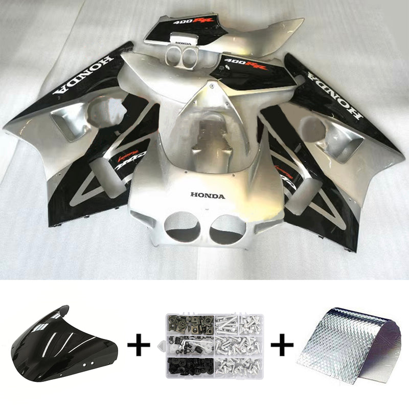 Amotopart Honda CBR400RR NC23 1987-1989 Fairing Kit Bodywork Plastic ABS