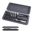 Compact and Portable 41-Pieces Mini Ratchet and Screwdriver Set Polycarbonate and Alloy Steel