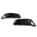 2PCS Front Bumper Fog Light Cover Grill Grille Fit Audi A6 C8 2019-2023