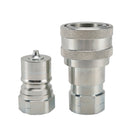 3/4" NPT Hydraulic Quick Connect Coupler ISO B 7241 Male & Female