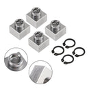 4X Set Snowmobile Trailer Insert Nut & Snap Ring 04414 03400 For Triton Xt & Lt