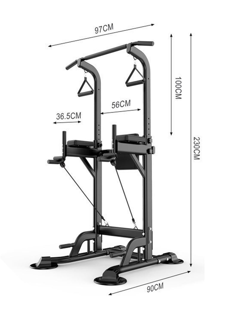 Pull-Up Bars & Squat Bar Power Tower Dip Stands  Strength Training for Home Gym