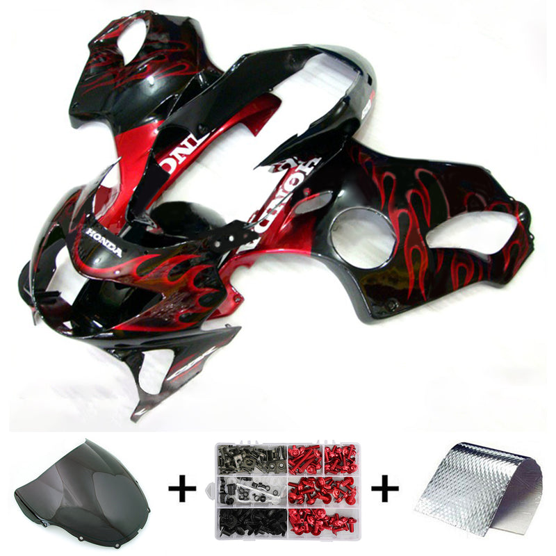 Amotopart Honda CBR600 F4 1999-2000 Fairing Kit Bodywork Plastic ABS