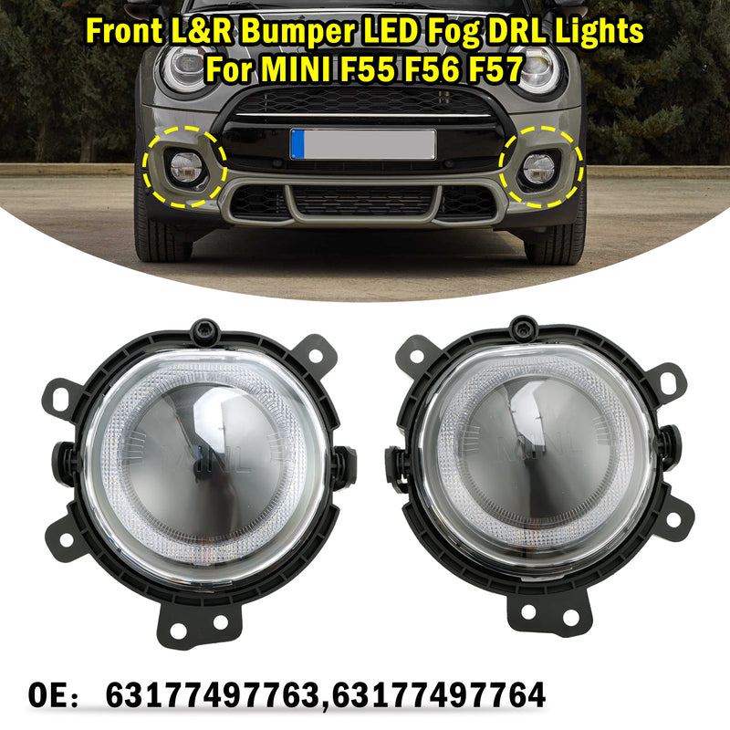 BMW Mini F55 F56 F54 F57 LED Front Bumper Left & Right Fog Light Lamp