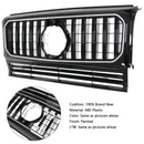 Gloss Black Front Bumper Grill Grille Fit Mercedes Benz W463 1990-2018 W/Led