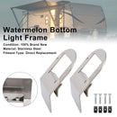 2PCS Watermelon Under Glow Frame Bracket Universal Clamp Style Mount For Truck