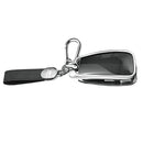 Aluminum Alloy TPU Black Car Key Case Cover With Buckle For Audi a6l a4l a3