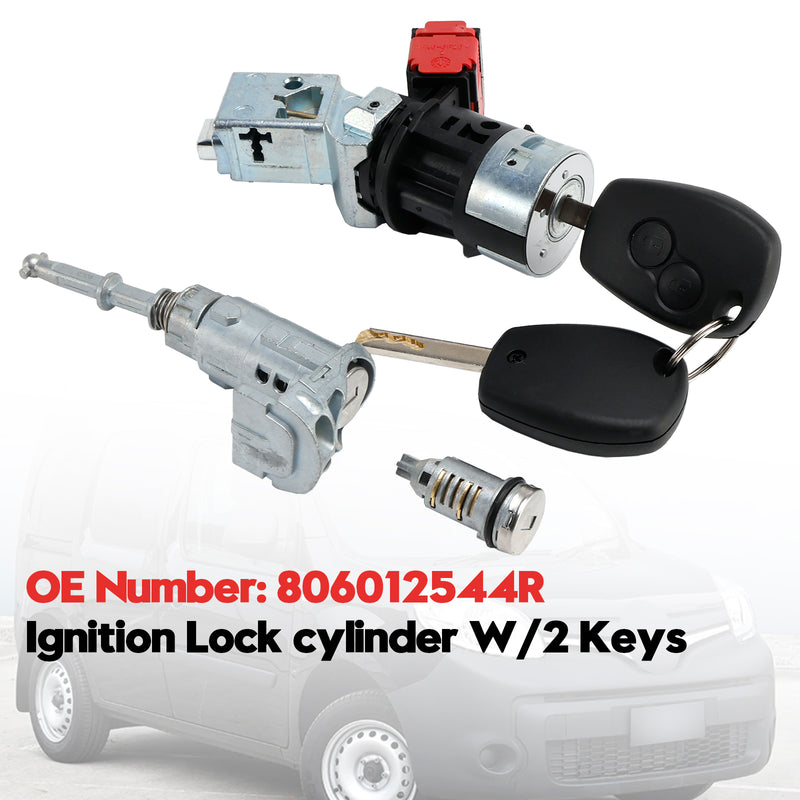 Ignition Lock cylinder W/2 Keys 806012544R For Renault Kangoo II Master III