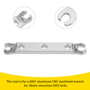 Aluminum Lower Cap Removal Wrench. Tool used For Rebuild DVO Saphire/Onyx fork