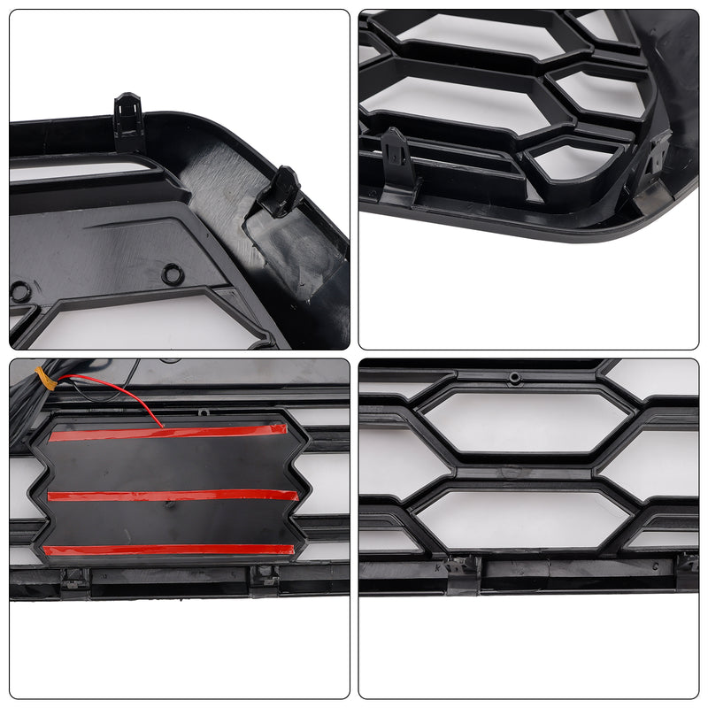 Front Bumper Grill Grille Fit Toyota Tacoma 2016-2023 W/ LED Light