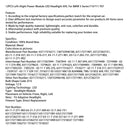 12PCS Left+Right Power Module LED Headlight AHL For BMW 5 Series F10 F11 F07