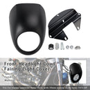 1973-up Sportster Dyna XL 883 1200 FX Headlight Fairing Light Cover