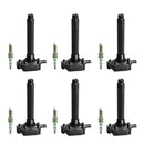 2011-2016 Chrysler Town & Country Jeep Grand Cherokee 3.6L V6 6pcs Ignition Coil +Spark Plug UF648 5149168AH