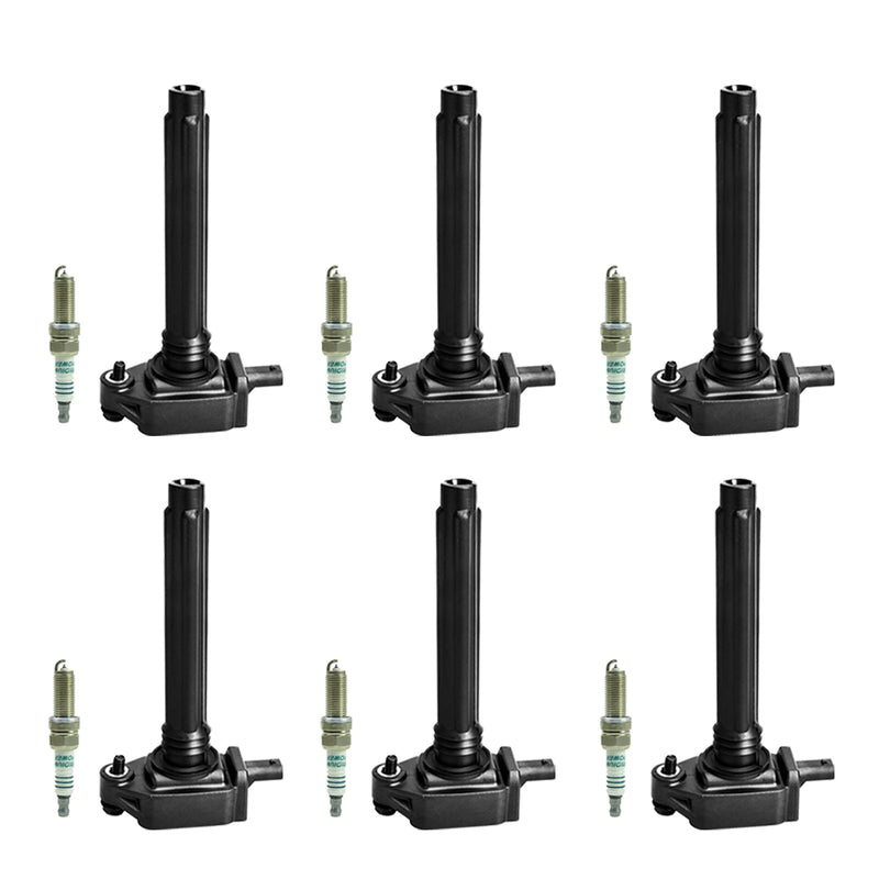 2011-2016 Chrysler Town & Country Jeep Grand Cherokee 3.6L V6 6pcs Ignition Coil +Spark Plug UF648 5149168AH