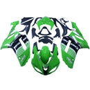 Fairings 2007-2008 Kawasaki ZX6R ZX636 Green Black  ZX6R  Generic