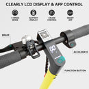 8.5" Electric Scooter for Adult Folding Electric Scooter with 350W Motor 21 MPH Max Speed 25 Miles Long-Range and Deck Lights Yellow