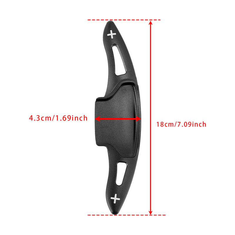 Steering Wheel Paddle Shifter Extension For Ford Explorer 20-23 Aluminium Black