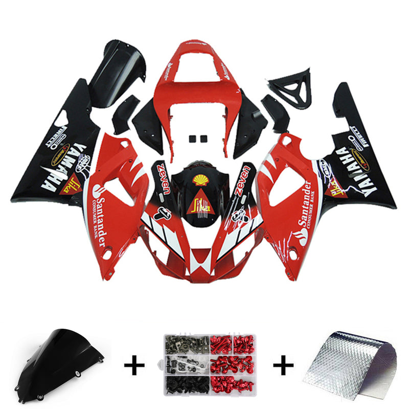 Amotopart Yamaha YZF 1000 R1 1998-1999 Fairing Kit Bodywork Plastic ABS