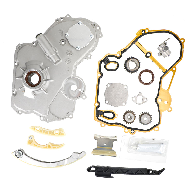 GM 2.0L 2.4L Timing Chain Kit Oil Pump Selenoid Actuator Gear Cover Kit for HS26517PT 90537632 24424758 24461834 12608580 24449448