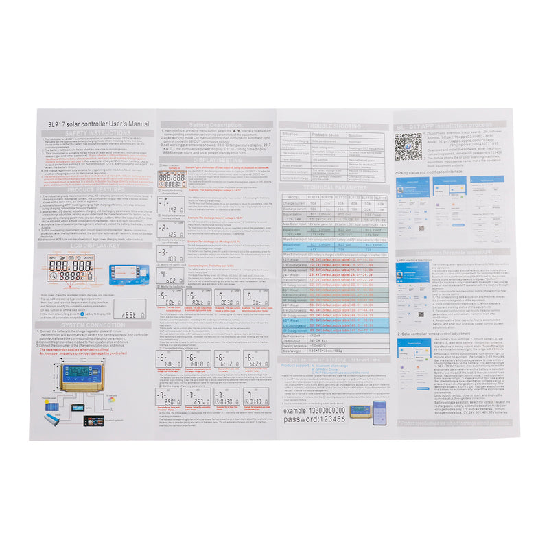 30/60A Embedded Snap-On Energy Storage Dedicated MPPT Solar Controller Bluetooth