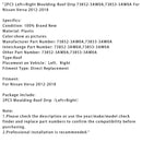 2PCS Moulding-Roof Drip 73852-3AW0A,73853-3AW0A For Nissan Versa 2012-2018