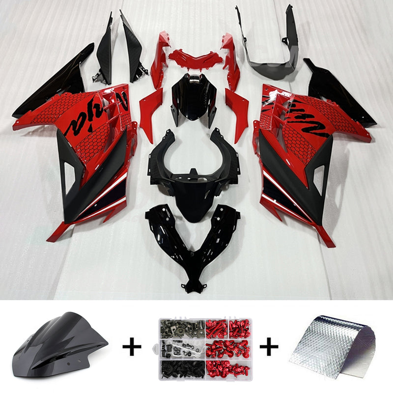 Amotopart Kawasaki EX300/Ninja300 2013-2017 Fairing Kit Bodywork Plastic ABS