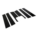 Jeep Compass 2008-2016 6× PVC Black Window Pillar Posts Decal Sticker Cover