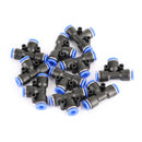 10PCS Pneumatic Air Quick Push to Connect Fitting 6 mm OD "T" Tee Tube 6mm