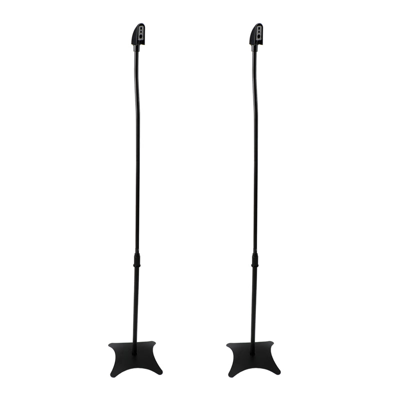 Set Of 2 Universal Surround Sound Adjustable Height Speaker Stand Bracket
