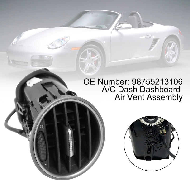 Dashboard A/C Air Vent Assembly 98755213106 For Porsche 987 Boxster Cayman