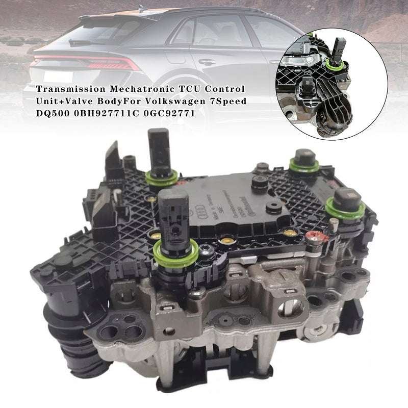 Transmission Mechatronic TCU Control Unit+Valve Body For VW 7Speed DQ500 0BH
