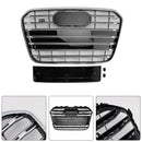 S6 Style Front Bumper Grill Grille Fit Audi A6 C7 2012-2015 Chrome