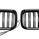 2011-2014 Fit BMW X3 F25 Dual Line Black Front Bumper Kidney Grill Grille