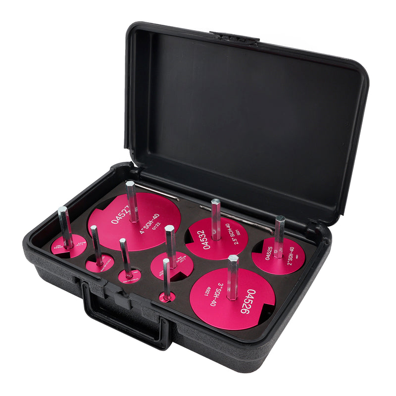 9PCS PVC Pipe Reamer Kit Fitting Socket Saver SCH Plumbing Tools For 1/2" Drills