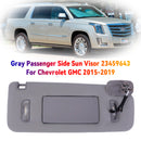 Gray Right Side Sun Visor 23459643 For Chevrolet GMC 2014-2019
