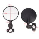 Black Adjustable Handlebar Mirror Folding Mirrors For 22-24 mm Enduro Handle bar