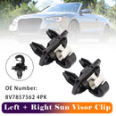 2x Sun Visor Clip 8V7857562 4PK For Audi A3 A5 Cabriolet TT Roadster 2017-2019