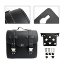 Saddlebag & Brcket Kit Side Storage Universal Quick Release Black For Motor