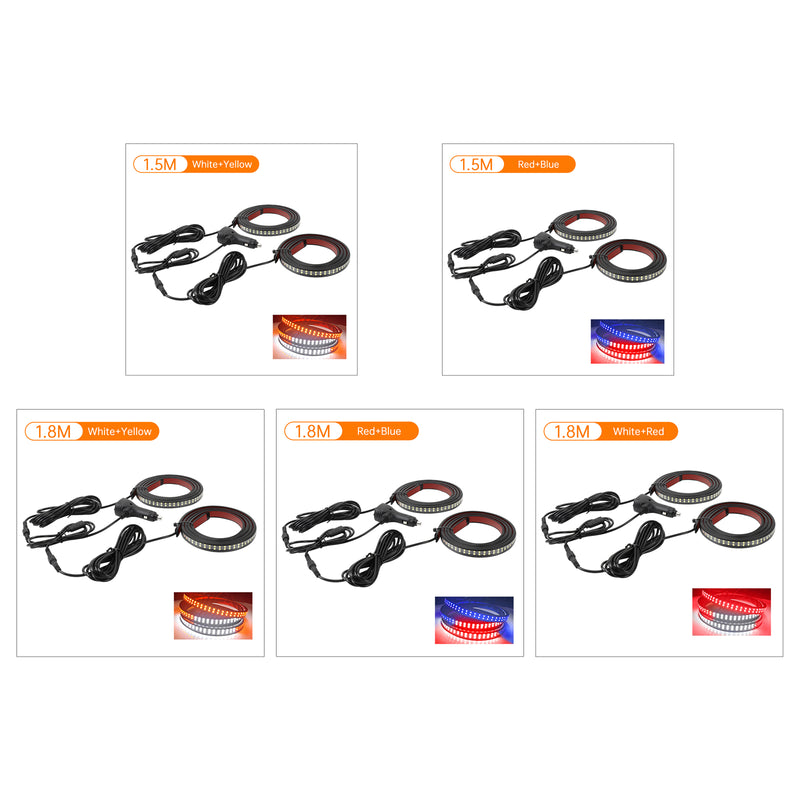 Dual Color Running Board Side Step LED Light Strips For Pickup Truck