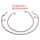 Pair Oil Cooler Lines Oil Hose 2204030 For Polaris Magnum Trail Boss 330 03-08