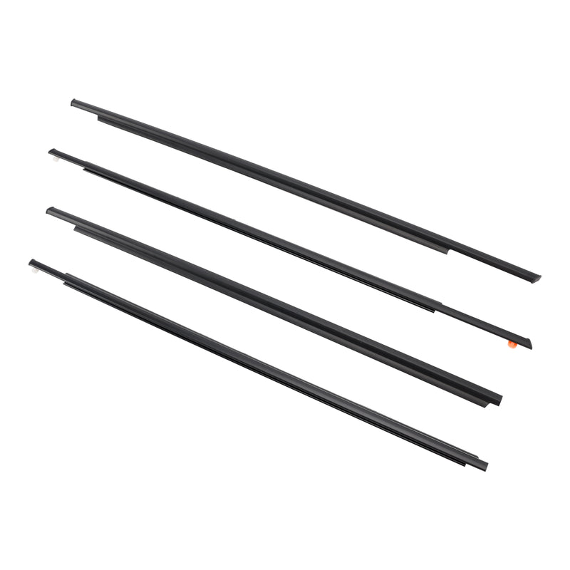 4PCS Door Glass Belt Outer Molding Weatherstrip For Toyota Prius 2004-2009
