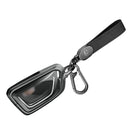 Aluminum Alloy TPU Black Car Key Case Cover With Buckle For Cadillac