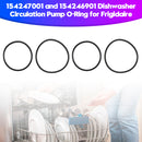 154247001 and 154246901 Dishwasher Circulation Pump O-Ring for Frigidaire
