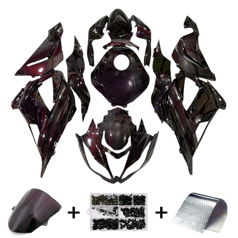 Injection Fairing Kit Bodywork Plastic ABS fit For Kawasaki ZX6R 636 2013-2018