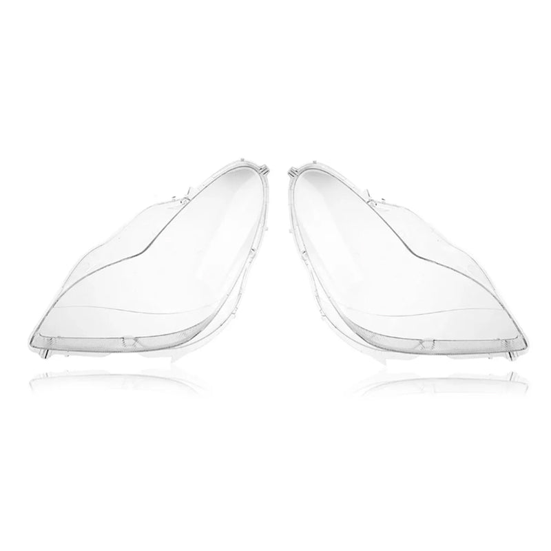 2PCS Front Headlight Glass Clear Cover For Mercedes W219 CLS350 CLS500 06-11